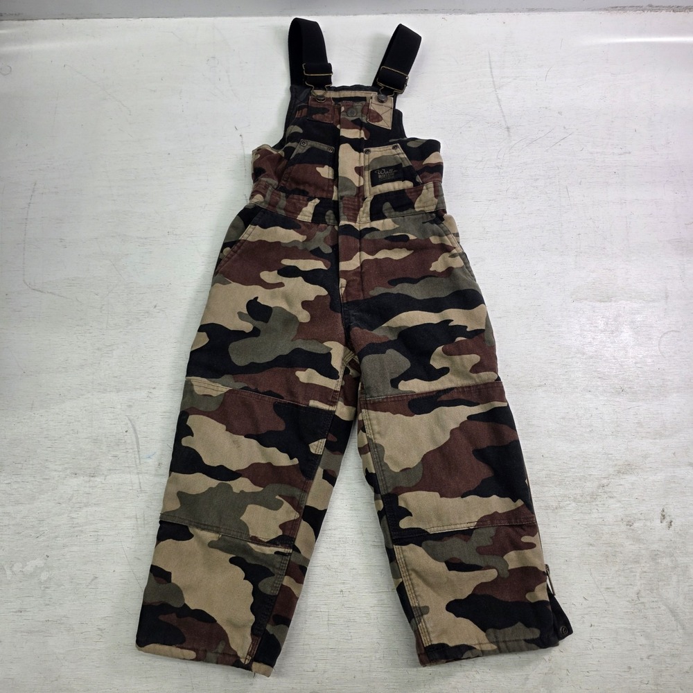 Walls Blizzard Pruf Camo Overalls Youth Kids‎ Size S (6/7) Hunting Camouflage